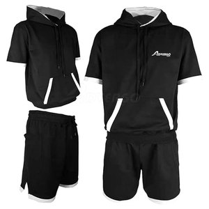 Conjunto de Sudadera con Capucha y Pantalones Cortos para Hombre, de Primera Calidad, Transpirable y Cómodo, en Oferta Online - Product Image 6