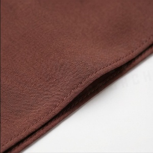 Hiyab de poliéster de color sólido para mujer, tela de chifón transpirable, para uso diario, pañuelo étnico de Oriente Medio. - Product Image 6