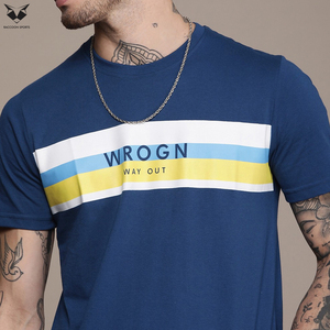 Camisetas de Hombre 100% Algodón, Diseño Personalizado con Logotipo Impreso en Color de Contraste, Último Diseño - Product Image 4