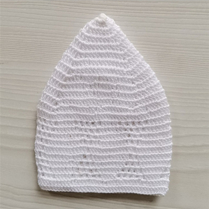Nouveau Chapeau de Prière Musulman Kufi pour Hommes, Couleur Unie, Coton Respirant en Maille - Product Image 2