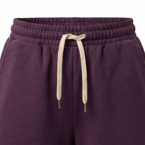 Women's 2 Piece Solid Casual Shorts Set Short Sleeve T Shirt and Above Knee Drawstring Shorts Loose Fit Spring Summer - Product Image 5