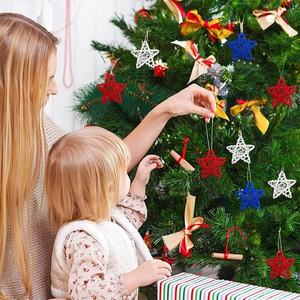 Decoraciones Navideñas Colgantes de Mimbre Viettimecraft, Diseño Ecológico y Moderno, 6*8cm, Venta al Por Mayor - Product Image 4