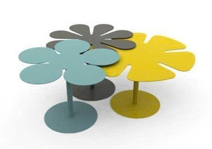 Colorful Flower Design Metal Coffee <b>Table</b> <b>Set</b> Modern Decorative <b>Side</b> <b>Tables</b> for Home Cafe Furniture - Product Image 3