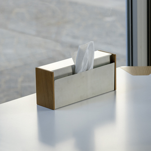Boîte à mouchoirs portable en métal carrée moderne Craft India Overseas, design contemporain de luxe, personnalisable pour la maison et l'hôtel - Product Image 6