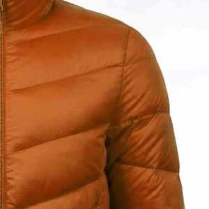Women's <b>Quilted</b> Jacket Solid Color Stand Collar Full Sleeve Zipper Closure Winter Warm Polyester <b>Wadding</b> Regular Length - Product Image 5