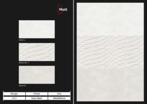 Azulejos cerámicos de pared de primera calidad de 300x600 mm para baño y cocina, con acabado brillante, mate, efecto azúcar tallado, diseño de pared interior de lujo. - Product Image 2