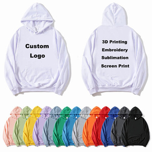 Sudadera con Capucha Personalizada para Hombre, 100% Algodón, Felpa Francesa, Impresión por Sublimación, Color Sólido Informal, Corte Regular, Ropa de Otoño - Product Image 1