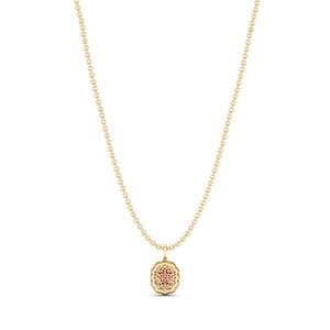 REYES – collier de luxe en argent Sterling 925 avec pierres précieuses rubis et pierres Moissanite, pendentif pour femmes, bijoux élégants pour tenue de soirée - Product Image 4