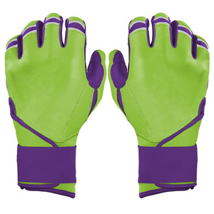 Gants de frappeur de baseball et softball au style unique, conception OEM, en cuir, à doigts entiers, légers, respirants, unisexe, pour adulte, avec fermeture auto-agrippante - Product Image 1