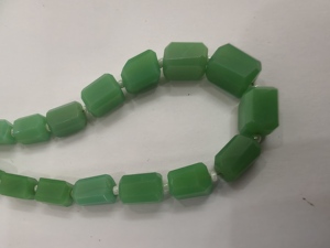 Natural Green Aventurine Faceted Tumble Beads – High Quality Loose Gemstone Beads for Jewelry Making, <b>Bracelets</b> & Necklaces - Product Image 2