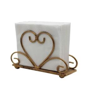 Porta Servilletas de Latón, Diseño Clásico Decorativo con Acabado Dorado, Porta Servilletas de Latón para Hotel - Product Image 2