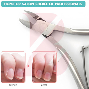 Top Product 2Pcs Set Professional Nail Cuticle Nipper Double Spring Sharp <b>Blade</b> Pedicure Trimmer Manicure Grooming Kit - Product Image 4