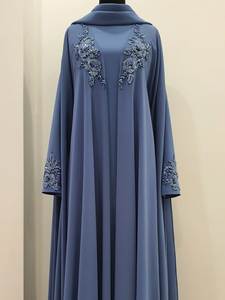 Abaya en Soie Brodé Élégant pour Femme Musulmane, Tenue de Prière Modeste, Taille XXL, Légère, Infroissable, Longueur Maxi, Idéale pour l'Aïd et les Visites à la Mosquée - Product Image 3