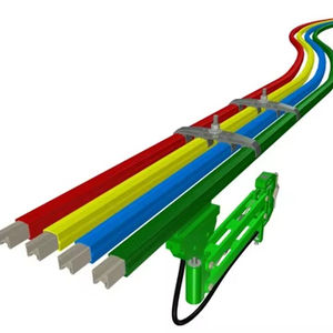 Système de barres omnibus vertes 250A DSL pour grue EOT, rail conducteur 4,5M, voie d'alimentation 240V50Hz, haute température 85°C, marque CMK Inde, 4 prises - Product Image 1