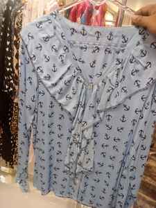 Blusa de Moda para Mujer, Linda y Casual, con Estampado de Patchwork, Manga Corta, Botones, Transpirable y Ligera, 2026 - Product Image 5