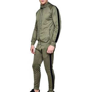 2024 Ensemble de survêtement à rayures personnalisées Pantalon de veste polaire brodé avec tissage tricoté en gros pour l'hiver avec logo personnalisé - Product Image 6