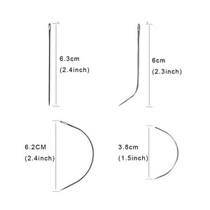 200Pcs Hair Extension Tool <b>Kit</b> with Silicone Lined Micro Links Beads 3-Hole Hair Pliers <b>Sewing</b> Thread Roll Loop Needle Thread - Product Image 4