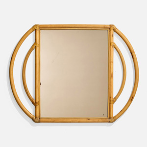 Miroirs de salon de coiffure en rotin faits à la main, style vintage, pour la décoration murale, vente en gros. - Product Image 1