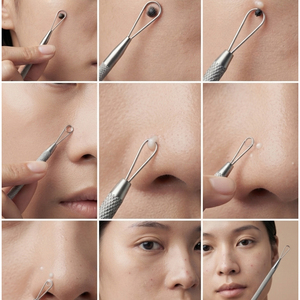 Stainless Steel Pimple Remover Tool Blackhead Extractor Needle Popper Tool - Product Image 2