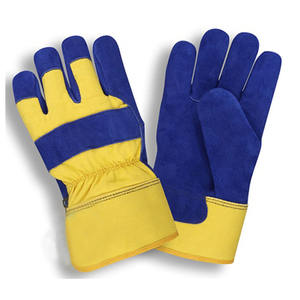 ถุงมือช่างหนังเคลือบไนไตรล์ ป้องกันการสั่นสะเทือน ป้องกันไฟฟ้าสถิตย์ กันลื่น สกรีนโลโก้ได้ สำหรับงานสวนและก่อสร้าง - Product Image 1