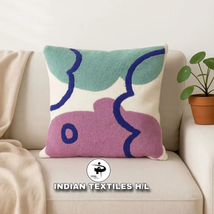 ปลอกหมอนขนสัตว์หลากสีสัน ตกแต่งห้องนั่งเล่น ดีไซน์ตามสั่ง สไตล์โบโฮ เป็นมิตรกับสิ่งแวดล้อม รับผลิตตามแบบ OEM ขายส่ง - Product Image 1