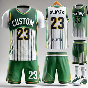 Ensemble de maillots de basket-ball personnalisés unisexes jaune, noir et blanc, sublimés, respirants, en polyester, uniforme adulte, logo sur le devant - Product Image 3