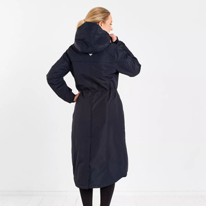 Custom Thick Fleece <b>Lined</b> Hooded Windbreaker Equestrian Horse Riding Winter Long Waterproof Warm <b>Coat</b> - Product Image 3