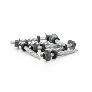 PDC Model 12 Hex Head Self-Drilling <b>Screw</b> Carbon Steel Class 4.8 & 6.8 Zinc/Galvanized Coarse-Thread Inch - Product Image 1