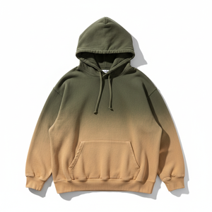 High Quality Custom Sun Faded Hoodie 500GSM French Terry Heavyweight Oversized Vintage Distressed Acid Wash Blank <b>Pullover</b> <b>Men</b> - Product Image 1