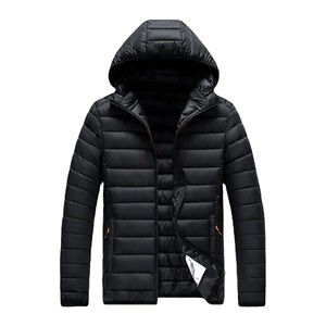 Chaqueta acolchada ultraligera de alta calidad para hombre con chaqueta cálida con capucha de manga larga en todos los colores disponibles - Product Image 3