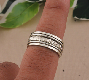 Minimalist 925 Sterling <b>Silver</b> Bezel Setting Band <b>Ring</b> Plain <b>Silver</b> Finger <b>Rings</b> Women <b>Men</b> High Polished Stackable Jewelry - Product Image 2