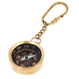 <b>Vintage</b> Brass Compass Keychain Custom Nautical Gift Collectible Souvenir Metal <b>Key</b> Ring - Product Image 5