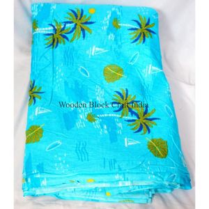 Tela 100% Algodón con Estampado de Bloques, Ecológica, Transpirable, de Secado Rápido y Ligera, Tejido Cruzado de Rajastán para Prendas de Mujer y Niña - Product Image 3