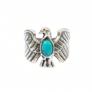 Bague en turquoise de 5,0 grammes, accessoire élégant et stylé - Product Image 2