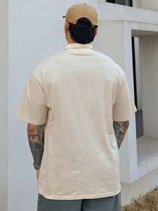 เสื้อโปโลสีเบจเรียบง่ายสำหรับผู้ชายสำหรับฤดูร้อน - Product Image 2