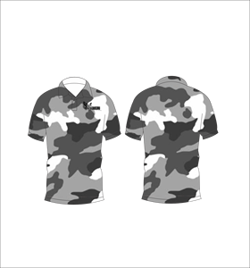 Polo gris camouflage urbain à manches courtes, décontracté, pour le sport, le golf et l'entraînement - Product Image 6