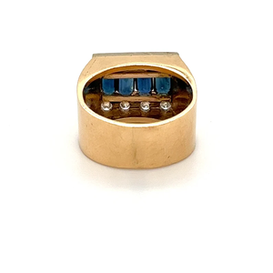 Anillo de Compromiso Geométrico con Diamante Creado en Laboratorio, Chapado en Oro de 14K, Engaste de Canal Redondo, Certificado IGI, Incrustaciones Modernas, Unisex - Product Image 2