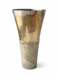 Handmade <b>Extra</b> <b>Large</b> Modern Moorish Trumpet <b>Floor</b> <b>Vase</b> Raw Silver Finish Home Decoration and Wedding Aluminium Material <b>Vase</b> - Product Image 3