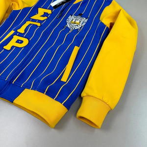 Chaqueta Deportiva Sigma Gamma Rho de Forro Polar con Rayas, Estilo Universitario, con Cierre, Cálida, Personalizable con Bordado OEM - Product Image 6