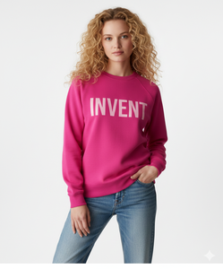 Sweat-shirt décontracté à col montant en molleton pour femme, avec broderie personnalisée et imprimé lettres, coupe oversize, manches classiques, haute qualité, nouveauté - Product Image 2