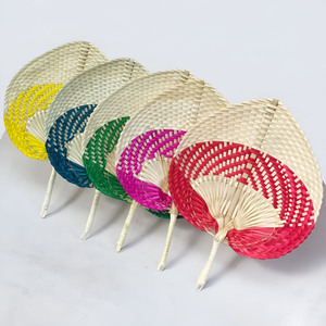 Mini handheld <b>fan</b> multi colors beautiful handmade <b>fans</b> wholesale bamboo handfan for decoration - Product Image 1