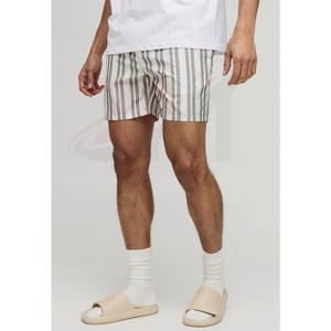 Shorts d'été décontractés en coton respirant à rayures, style nouveau, pour hommes, pour la gym et le fitness, en vente à prix réduit, OEM - Product Image 5