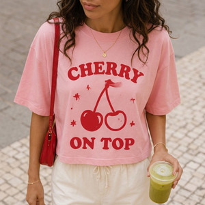 T-shirt personnalisé pour femme, coupe ample, 100% coton, jersey simple, évacuation de l'humidité, t-shirt d'été - Product Image 4
