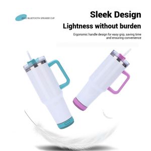 Gobelet isotherme Bluetooth 40 oz avec poignée, en acier inoxydable à double paroi - Product Image 3
