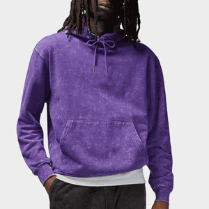 Sudadera de Felpa con Acabado Ácido Personalizada de Alta Calidad, Poliéster/Algodón, Diseño de Bolsillo con Impresión Digital, Ecológica, para Hombre - Product Image 5