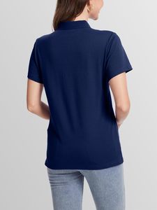 Camiseta para Mujer, Silueta Ajustada, Mezcla de Algodón, Transpirable, de Secado Rápido, Ligera, Elegante, Estilo Moderno, para Uso Diario Profesional - Product Image 4