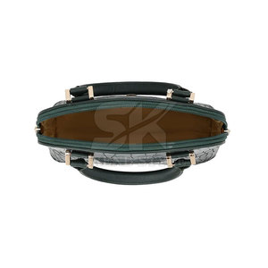 Sac à main en cuir véritable de haute qualité pour femmes, sac à main tendance avec logo personnalisé, sacs en cuir gaufré croco pour femmes - Product Image 5