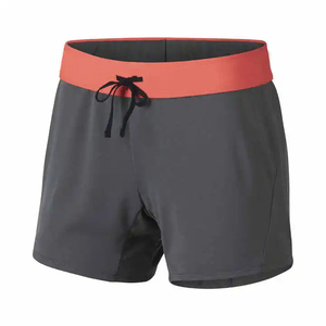 Women's Hot Sports Casual Skinny Fit High Waist Quick Dry Breathable Elastic Waist Cotton <b>Shorts</b> in Solid Colors - Product Image 1