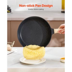 Set di Pentole in Acciaio Antiaderente in Granito da 17 Pezzi per Cucina e Camper, Include Padelle e Pentole per Salse - Product Image 5