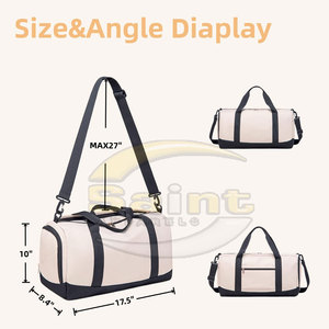 Bolsas de Lona de Poliéster de Gran Capacidad Hechas en Pakistán, Bolsa de Viaje, Gimnasio y Deportes Personalizada, Venta al Por Mayor, Pedido al Por Mayor, OEM con Compartimento para Zapatos - Product Image 3